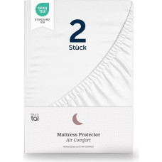Blumtal 2 veekindla madratsikaitsepakett, Öko-Tex sertifitseeritud, hingav madratsitee, pingekinnitus, ei roosteta, 100 x 200 cm.