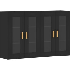 vidaXL seinakapid 2 tk musta puidu komposiitmaterjaliga