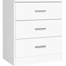 Miroytengo Öölaud Öölaud 3 sahtliga hoiumööbel paarile Magamistuba Matt valge 50 x 58 x 33 cm