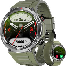 Blackview meeste nutikell (kõnede tegemine / vastuvõtmine), 1,39-tolline spordikell koos südame löögisageduse SpO2 sammuloenduriga, 100 spordirežiimi, IP68 veekindel aktiivsuse jälgimise seade, spordikell iOS-i jaoks