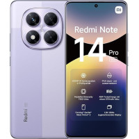 xiaomi Redmi Note 14 Pro 5G nutitelefon, 8+256GB, lavendellilla, 200MP professionaalne AI-kaamera, IP68, 45W turbolaadimine 5110mAh akuga, AI-funktsioonid (ilma laadijata)