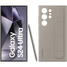 Samsung Galaxy S24 Ultra AI nutitelefon, 12GB RAM/256GB mälu, Titanium Violet, 3-aastane tootjagarantii + Standing Grip Case Taupe