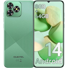 OUKITEL C53 Android 14 nutitelefon ilma lepinguta - 8GB + 64GB/1TB laiendatav mobiiltelefon ilma lepinguta, Octa Core 6,6-tolline HD+ nutitelefon, 13MP + 5MP kaamera 4300mAh, 4G Dual SIM Simlock-free