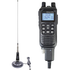 Komplekt PNI Escort HP 82 Multistandard 4W 12V AM-FM kaasaskantav CB raadiojaam koos CB antenniga PNI LED 2000