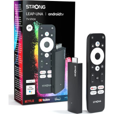 STRONG Leap-UNA Android TV Streaming Stick, WiFi, integreeritud Chromecast, Android 11 TV Box, Google Assistant, HDR10+, Dolby Audio & Dolby Vision, Google Play, Netflix, YouTube