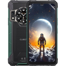 Cubot Kingkong ACE 2 nutitelefon 6,56-tollise HD+ ekraaniga, 16 GB (6 GB + 10 GB) RAM ja 128 GB ROM, kolmekordne kaamera 48 MP, 5100 mAh aku, Android 14, kaheksatuumaline G85 protsessor, värv must + roheline.