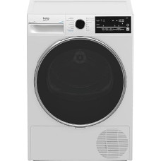 Beko B3T42240S Tumble Dryer 8 kg, Front Loader Heat Pump Dryer, Suitable for Allergy Sufferers, 14 Programmes, Steam Function, Multifunctional Display, White