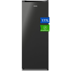 CHiQ Freezer large volume 177 L, 144 cm H, 54 cm W, 153 kWh per year, 4-star freezing, -24 °C, 39 dB quiet, interchangeable door hinge, height-adjustable feet, freestanding freezer CSD208D4D