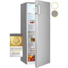 Exquisit Full-Room Fridge KS320-V-H-010E Inoxlook | Fridge without Freezer Freestanding 242 L Volume | Full Room Fridge without Freezer