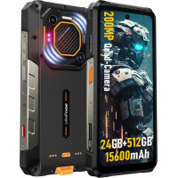 Ulefone Armor 26 Ultra 5G väljas nutitelefon, 24GB + 512GB Android 13 väljas mobiiltelefon ilma lepinguta, 200MP + 64MP kaamera, 15600mAh aku / 120W kiirlaadimine, 6,78-tolline FHD + 120Hz, 121dB