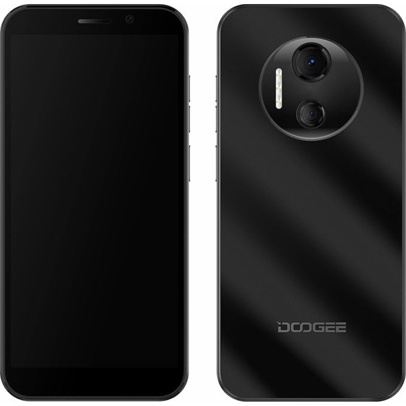 DOOGEE Android 12 nutitelefon ilma lepinguta X97, Helio A22 Quad Core 3GB + 16GB, 4200mAh aku, 8MP Dual Camera, 6.0 tolli HD+ mobiiltelefon, Dual SIM + SD (3 kaardipesa), Type-C GPS Face Unlock,