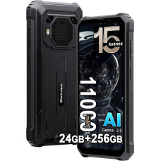 Blackview BV6200 Plus väljas mobiiltelefon, 11000mAh, 24GB + 256GB/2TB (2025), nutitelefon ilma lepinguta, 98DB kõlar, 6.56 tolli 90Hz, IP69K veekindel, ehitusplatsi mobiiltelefon, 16MP +