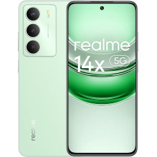 realme 14X 5G nutitelefon 8+256GB, Dimensity 6300 5G, ekraan 120Hz, sõjalise klassi löögikindlus, 50MP AI kaamera, 5000mAh pikaajaline aku, roheline Rr