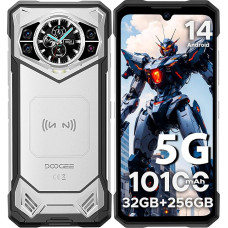 DOOGEE S200 5G mobiiltelefon Android 14.32GB + 256GB väljas nutitelefon ilma lepinguta, 6,72-tolline FHD + 120Hz 1,32-tolline AMOLED tagumine ekraan, 100MP + 20MP 10100mAh, IP68/IP69K/MIL-STD-810H,
