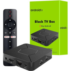 BOXPUT Q5 TV Box, Android 10.0 süsteem, Allwinner H313 kiip, BT5.2 Dual WiFi 2.4G/5G, 4-tuumaline 4K dekodeeriv TV Box, 2GB RAM, 8GB ROM ja 100M LAN Enternet Smart Android Box koos häälega BT kaugjuhtimispuldiga