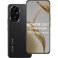 HONOR 200 5G nutitelefon 12GB 512GB, 120Hz 6,7-tolline AMOLED, Snapdragon 7 Gen 3, 5200 mAh aku, kolmekordne 50 MP kaamera, Android 14, Dual SIM, NFC, must (ilma laadijata)