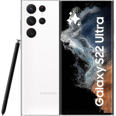 Samsung Galaxy S22 Ultra, Android nutitelefon ilma lepinguta, 6,8-tolline dünaamiline AMOLED ekraan, 5000 mAh aku, 512 GB/12 GB RAM, Phantom White, kaasa arvatud -