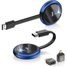 HDMI traadita saatja ja vastuvõtja 4K 5G - traadita saatja-vastuvõtja, HDMI raadioülekanne sülearvutist/kaamerast/tv-boksist/PS5/telefonist HDTV/monitorile/projektorile 164FT/50M