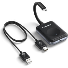 Lemorele USB C traadita HDMI saatja ja vastuvõtja, 50 m 5G USB-C HDMI traadita USBC Mac Bookile/Laptopile/i.Phone 15/kaamerale monitorile, projektorile, telerile
