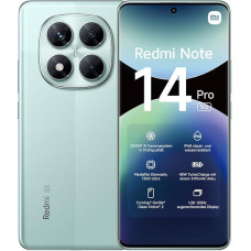 Xiaomi Redmi Note 14 Pro, 5G nutitelefon, 12 + 512 GB, roheline, 200 MP professionaalne AI-kaamera, IP68, 45 W turbolaadimine 5110 mAh akuga, AI-funktsioonid (laadija ei kuulu komplekti)