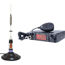 PNI CB raadiopakett Escort HP 9001 PRO ASQ Reguleeritav AM-FM 12V 4W + CB antenn ML70 26-30MHz 200W 70cm Magnet 145mm Kaasa arvatud