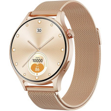 Nutikellad Naised Mehed Ümmargune telefoni funktsiooniga 1.32-tolline AMOLED-ekraan, spordikell 110+ spordirežiimiga ja 3ATM, kellad Naised Mehed iOS / Android Pedometer koos südame löögisageduse monitoriga Uniseade