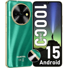OUKITEL C59 nutitelefon ilma lepinguta, Android 15, 10000 mAh mobiiltelefon ilma lepinguta, 6,88-tolline 90Hz simplokkivaba mobiiltelefon, 16GB + 128GB, 120LM taskulamp, 13MP + 5MP kaamera, Dual 4G SIM-kaamera.