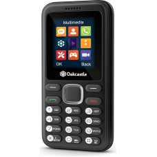 Oakcastle F100 | Mobiiltelefon odavalt koos Dual SIM ja Micro SD | Bluetooth ja 7 päeva aku kestev ehitusplatsi mobiiltelefon | Meedia ja mängud | Vanem mobiiltelefon ilma lepinguta | Prepaid nupuga