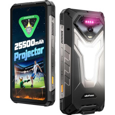 Ulefone Armor 34 Pro 5G Välimaa mobiiltelefon Android 15, 25500 mAh välimaa AI nutitelefon 150 luumeni projektoriga, 32GB RAM + 512GB ROM, 6,95-tolline FHD+ ehitusplatsil mobiiltelefon, 64MP öösel
