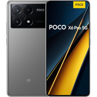 Poco X6 Pro 5G nutitelefon, 8 + 256 GB mobiiltelefon ilma lepinguta, 120 Hz 6,67-tolline 1,5 K AMOLED ekraan, 64 MP OIS kolmekordne kaamera, 5000 mAh, 67 W turbolaadimine, Dual SIM, Hall