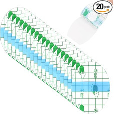 Aolso Baby veekindlad kõrvakleebised, 20 veekindla kuulmiskaitse kõrvakatted, veekindlad beebi dušši ujumise kõrvakleebised koos puuvillaste kõrvaklappidega suplemiseks ja muudeks veespordialadeks