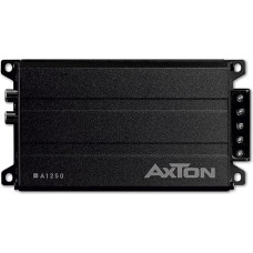AXTON A1250 - ülikompaktne digitaalne monovõimendi autodele ja matkaautodele, mini 1-kanaliline bassivõimendi kõrgtaseme sisendiga, D-klassi võimendi, 2 Ohmi stabiilne, 1 x 150 Watt