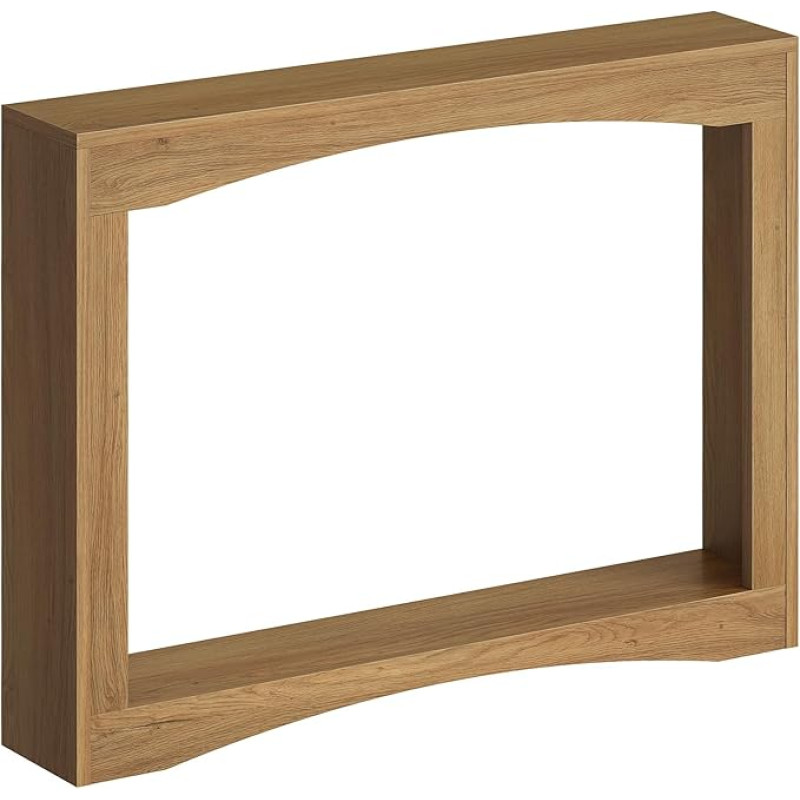 YATINEY konsoollaud 100cm pikk kitsas koridorilaud sissepääsulaud külglaud Vintage Flair puidust diivani taga elutuba koridor sissepääsuvalgus pähklipuu XCT19VV