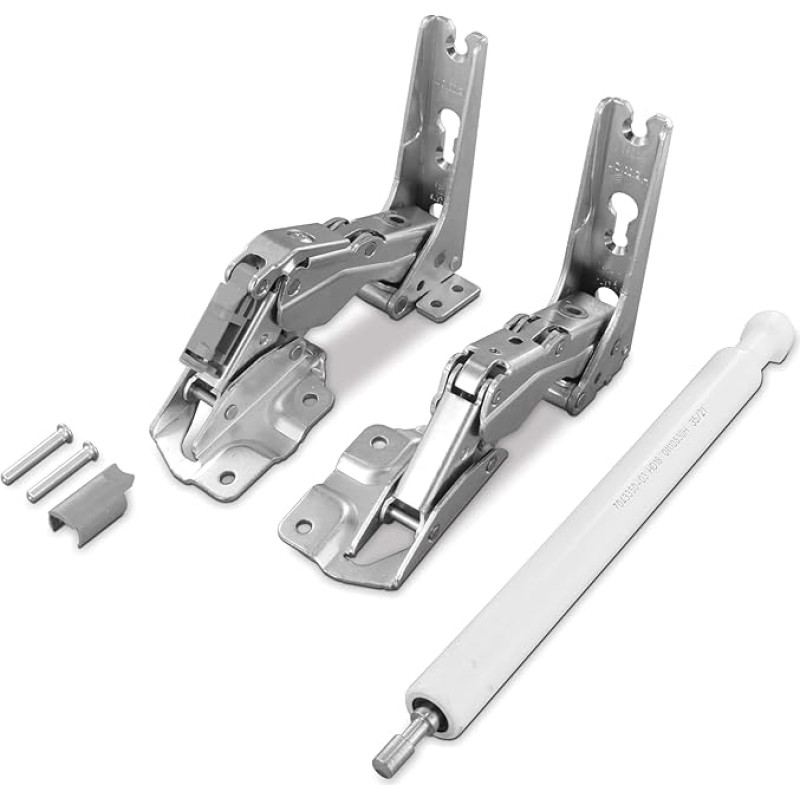 DL-pro Liebherr 9590166 Ukseklapp + uksesarna ülemine + alumine külmkapi remondikomplekt