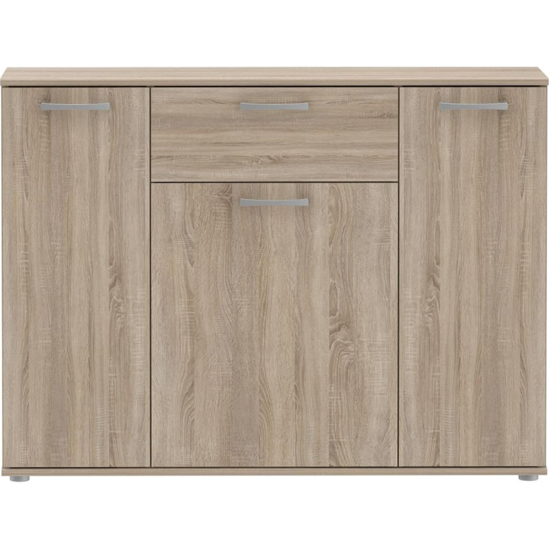 Forte NIKO sahtlikapp 1 sahtli ja 4 uksega, Sonoma tammepuust, S x K x M: 109,6 x 81,7 x 28,9 cm