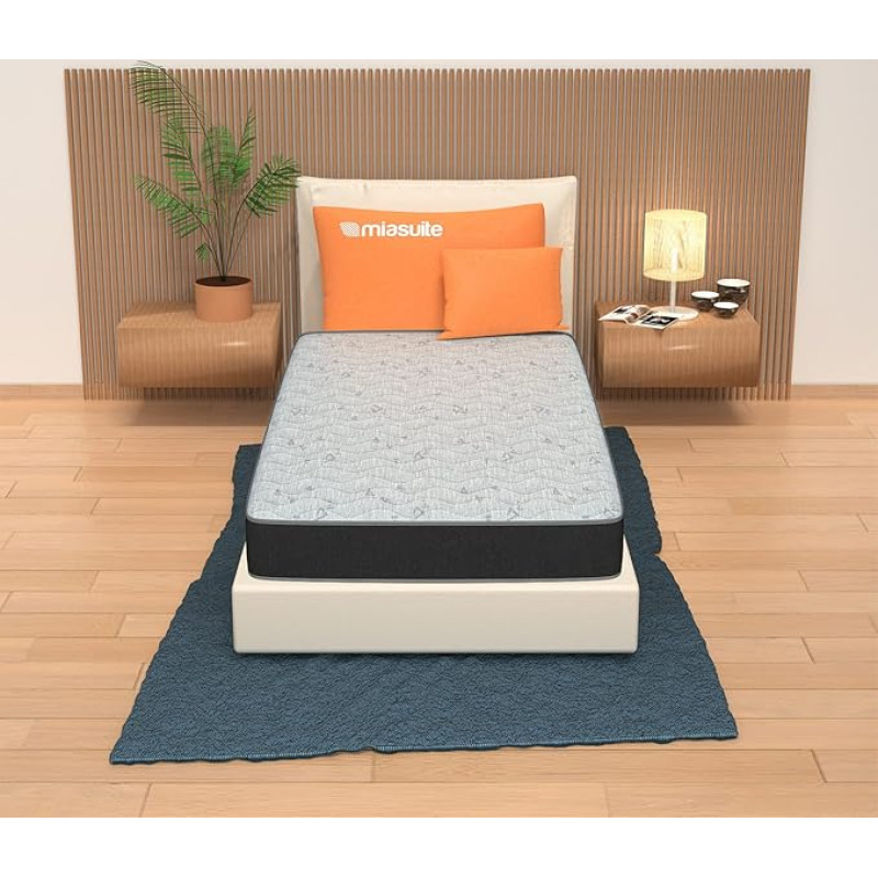 miasuite i sogni italiani madrats 75 x 180 cm, kõrgus 13 cm - valmistatud vahtplastist, kokkupandav madrats, hingav, hüpoallergeenne ja tolmupõletikukindel, mudel: Summit H13