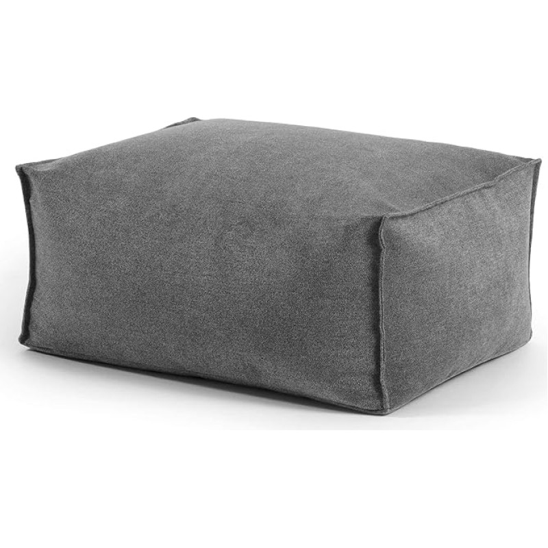 mokebo Pouf või pouf kangakattega 'Der Ruhestifter', EPS helmetäidisega pouf või pouf, ka jalatoena või kõrvallauana elutuppa, 60 x 45 x 25 cm (B x S x K x K), värviga antratsiit.