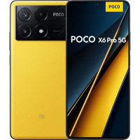 Poco X6 Pro 5G nutitelefon, 8 + 256 GB mobiiltelefon ilma lepinguta, 120 Hz 6,67-tolline 1,5 K AMOLED ekraan, 64 MP OIS kolmekordne kaamera, 5000 mAh, 67 W turbolaadimine, kaks SIM-kaarti, kollane