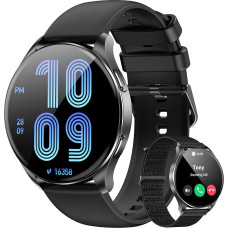 Blackview Smartwatch Mehed Naised 1,43-tolline AMOLED-ekraaniga virtuaalne Always-On Watch Fitness-kell koos telefoni funktsiooniga Aktiveeri/vasta spordikell sammuloendur pulssi une monitooring Android iOS-i jaoks