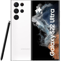 Samsung Galaxy S22 Ultra, Android nutitelefon ilma lepinguta, 6,8-tolline dünaamiline AMOLED ekraan, 5000 mAh aku, 128 GB/8 GB RAM, Phantom White, kaasa arvatud -
