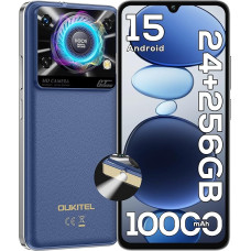 OUKITEL C60 Pro nutitelefon ilma lepinguta Android 15-24GB + 256GB mobiiltelefon ilma lepinguta 10000mAh 6,88-tolline 110dB kõlar, 90Hz ekraan odav, Dual SIM Simlock-free mobiiltelefonid, 13MP/NFC/GPS