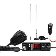 Retevis MB63A CB raadio, AM/FM CB raadio, NB/ANL mürafilter, 12V/24V, PA süsteem, VOX, EMG CH9/19, amatöörraadio veoautole (1 tk, must) (CB raadio koos antenniga)