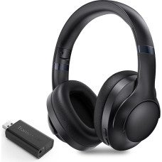 LETSACTIV juhtmevabad kõrvaklapid telerile koos saatja ja kõrvaklappide stendiga, 196 ft ulatus optilise, AUX, RCA ja USB, kõrge helitugevus, 40 tundi mänguaega, viivituseta, süsihappegaas