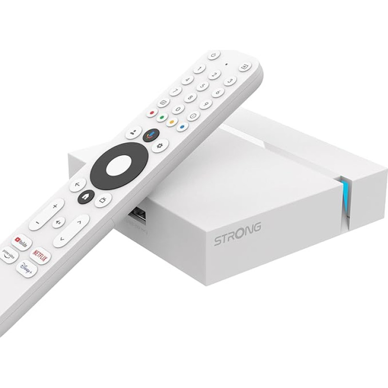 STRONG - Streaming Box Android TV 4K UHD - Leap-S3+ - sisseehitatud Chromecast - ühildub Google Voice Assistantiga - Dolby Atmos & Dolby Vision - Google Play, Netflix, Prime Video & muu