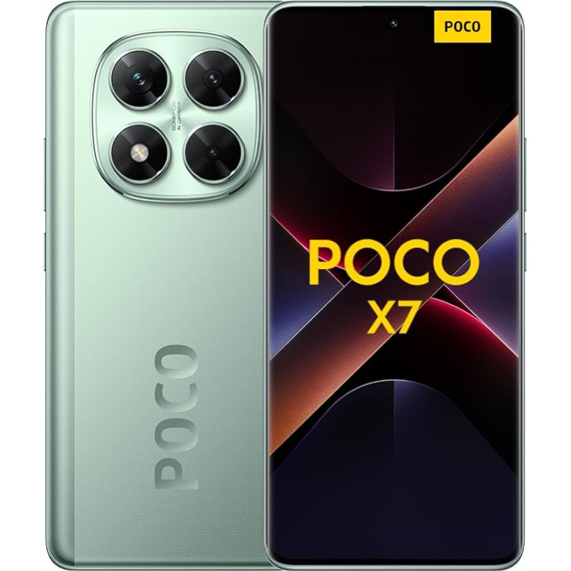 Xiaomi Poco X7 nutitelefon, 12+512GB, roheline, 50MP peakaamera OIS-iga, 5110mAh aku, IP68