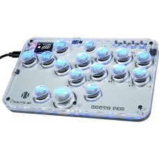 Sehawei Haute42 Arcade Fight Stick 16Keys All-Button Gamerfinger mit Custom RGB & Turbo Functions,Arcade Controller Street Fight für PC/Ps3/Ps4/Switch/Steam Game Keyboard (G16)