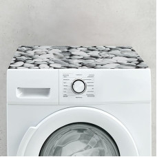 Tabletop Washing Machine Pad Non-Slip in 60 x 60 cm - Cut to Size Soft Foam Pad in Stone Look Grey as Cover for Washing Machine and Tumble Dryer - Washing Machine Cover Made in Germany