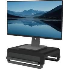 Fellowes Monitor Stand for Desk - Breyta™ 100% Recyclable Monitor Stand for Home and Office - Ergonomic Portable Monitor Stand with 3 Height Settings - Black