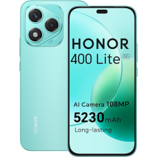 HONOR 400 Lite nutitelefon 5G Dual SIM NFC, 256GB/8GB RAM, Simlock-free Android mobiiltelefon ilma lepinguta (108MP koos AI kaameranupuga, 6,7-tolline ekraan, 5230 mAh, Android 15) Marsroheline