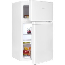 Exquisit KGC590-30-E-040E Fridge Freezer, 85 Litres, Fridge Freezer, 4-Star Freezer, LED Lighting, Compact, Small, White